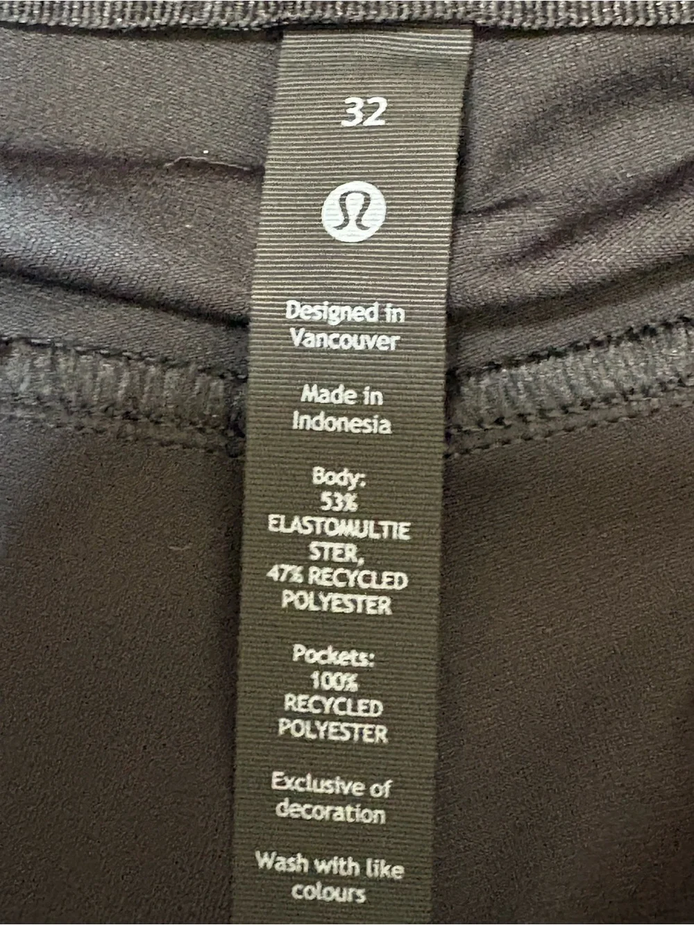 Lululemon ABC Classic Fit Trouser Warpstreme Mens Size 32x30 Black